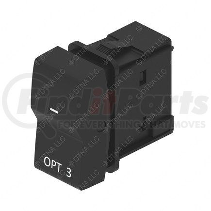 A06-90129-003 by FREIGHTLINER - Rocker Switch - Modular Field, Hardwired, Opt3, Red, Latch