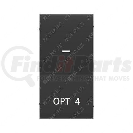 A06-90129-004 by FREIGHTLINER - Rocker Switch - Modular Field, Hardwired, Opt4, Red, Latch