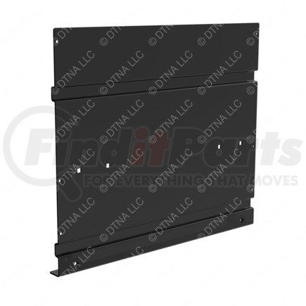 A06-88159-000 by FREIGHTLINER - Battery Box Tray - Steel, Black, 684 mm x 585 mm, 3.42 mm THK