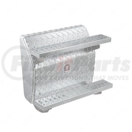 A06-88241-003 by FREIGHTLINER - Battery Cover - Diamond Plate, 125Af, Left Hand, Polished
