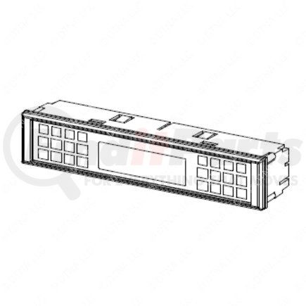 A06-89234-007 by FREIGHTLINER - Information Center Display Assembly - 14V, 260.42 mm x 50.42 mm