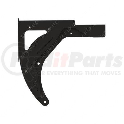 A06-95360-003 by FREIGHTLINER - Battery Box Bracket - Steel, Black, 0.25 in. THK