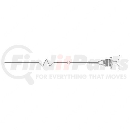 A07-17057-008 by FREIGHTLINER - Manual Transmission Dipstick - Steel