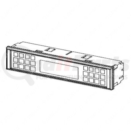 A06-92362-002 by FREIGHTLINER - Information Center Display Assembly - 14V, 260.42 mm x 50.42 mm