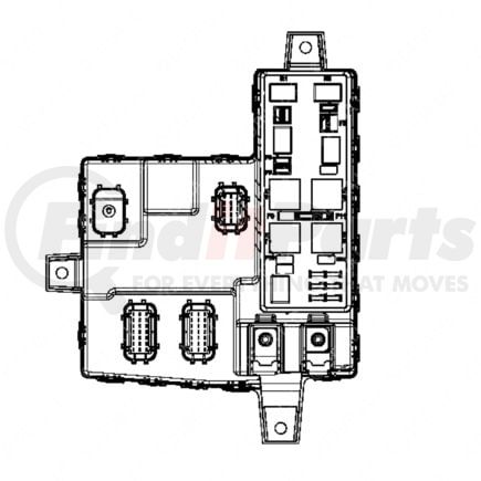 A06-94993-001 by FREIGHTLINER - Interface Multiplexing Control Module - 345.1 mm x 256.9 mm