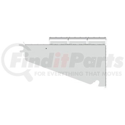 A06-95139-003 by FREIGHTLINER - Battery Cover - Assembly, Short Side to Rail, Polished