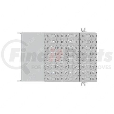 A06-95139-008 by FREIGHTLINER - Battery Cover - Assembly, Short Side to Rail, 3 Battery, Polished, St, 43N