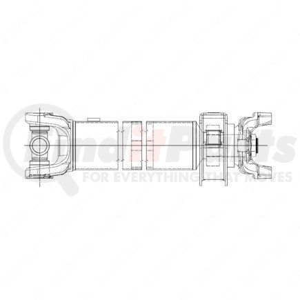 A09-10748-600 by FREIGHTLINER - Drive Shaft - Assembly, SPL100XS, Inboard, Midship, 60.00 in.