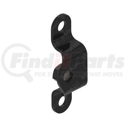 A07-25014-000 by FREIGHTLINER - Transmission Oil Cooler Line Bracket - Steel, Black, 2.28 mm THK