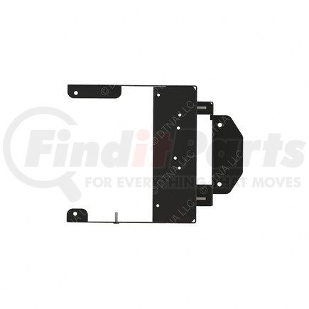 A07-25053-000 by FREIGHTLINER - Trailer Power Distribution Module Bracket - Steel, Black, 0.08 in. THK