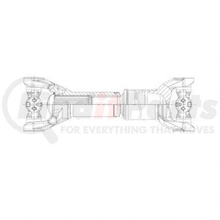 A09-10595-562 by FREIGHTLINER - Drive Shaft - Assembly, RPL20, Main, 56.50 in.