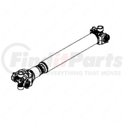 A09-11617-561 by FREIGHTLINER - Drive Shaft - 1710, Half Round, Main, 50 mm Bearing, 56.25 in.