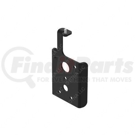 A12-30189-000 by FREIGHTLINER - Air Brake Dryer Bracket - Steel, Black, 176.2 mm x 42.2 mm, 6.35 mm THK