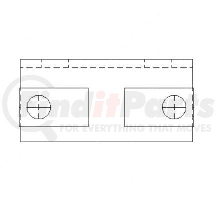 A1512137001 by FREIGHTLINER - Forward Frame Bracket - Right Side, Steel, 4.77 mm THK