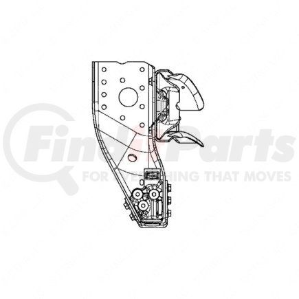 A15-30479-003 by FREIGHTLINER - Frame Crossmember - Steel, 1253.54 mm x 661.49 mm