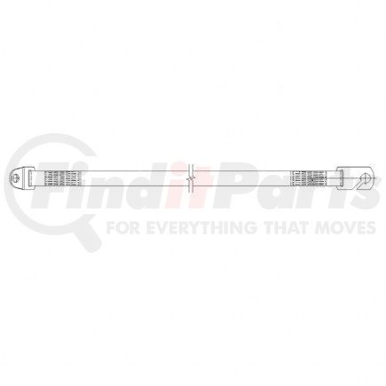 A17-12259-001 by FREIGHTLINER - Hood Restraint Cable - Black