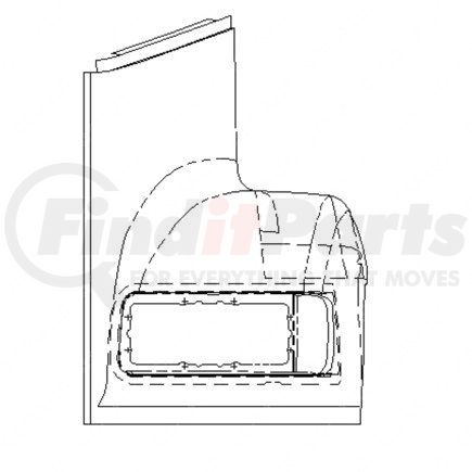 A17-12090-001 by FREIGHTLINER - Fender Panel - Right Side