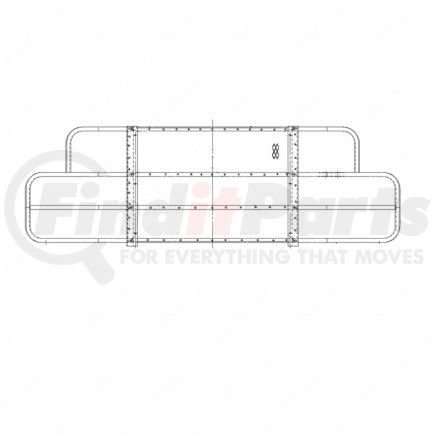 A1712104003 by FREIGHTLINER - Grille Guard - Tan, 1.65 mm THK, Steel Tube Material