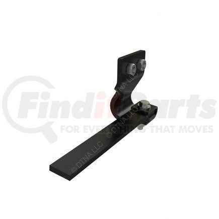 A17-14047-001 by FREIGHTLINER - Hood Torsion Bar - Right Side, Steel, Black, 12.23 in. x 6.66 in.