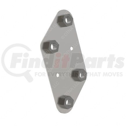 A17-14303-000 by FREIGHTLINER - Hood Hinge Bracket - Left Side, Steel, 178.6 mm x 81.98 mm, 1.71 mm THK