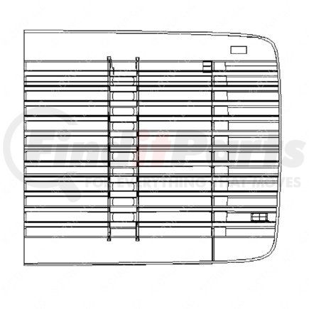 A17-14766-000 by FREIGHTLINER - Grille - Material, Color