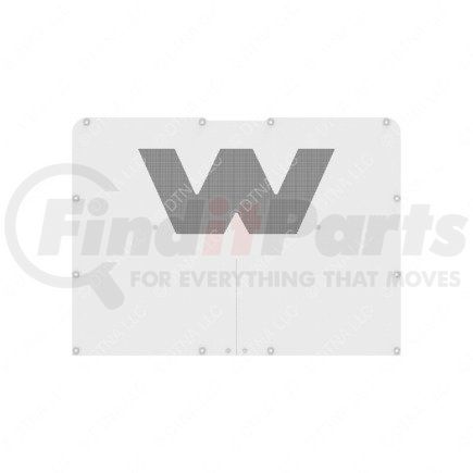A1715353000 by FREIGHTLINER - Winter and Bug Grille Screen Kit - Vinyl, White, 1056.1 mm x 765.4 mm