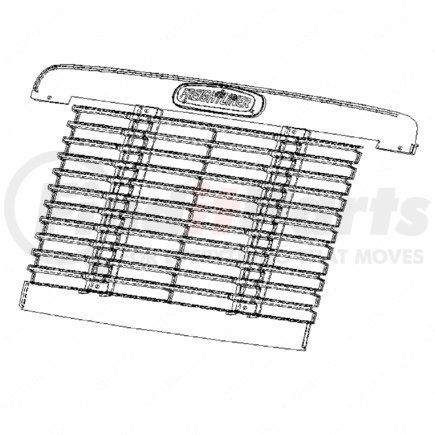 A17-14767-002 by FREIGHTLINER - Grille - Material, Color