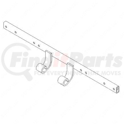 A17-15597-001 by FREIGHTLINER - Hood Cross Bar - Steel, Black