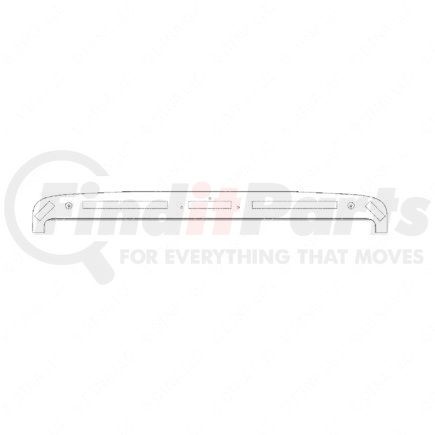 A1715690000 by FREIGHTLINER - Hood Grille Surround - Stainless Steel, 0.91 mm THK
