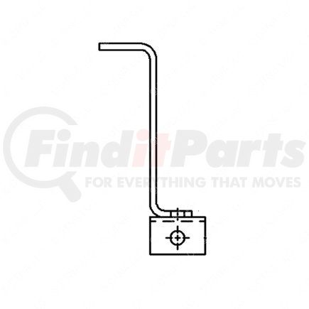 A16-14475-002 by FREIGHTLINER - Leveling Valve Linkage Bracket - Left Side, Steel