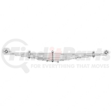 A16-16384-000 by FREIGHTLINER - Leaf Spring - Steel