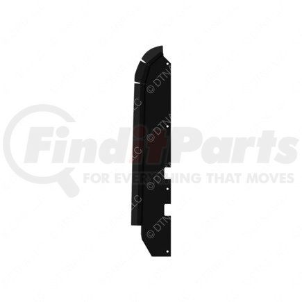 A17-18707-000 by FREIGHTLINER - Hood Trim - Left Side, Black, 864.8 mm x 163.1 mm