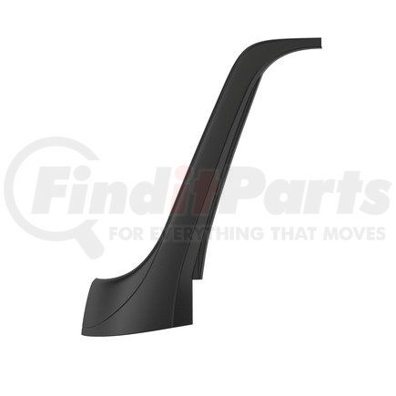 A18-37996-002 by FREIGHTLINER - Body A-Pillar - RH or LH, Glass Fiber Reinforced With Polyester, Satin Black, 886.43 mm x 720.54 mm