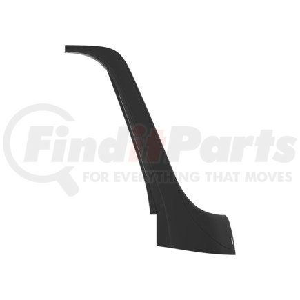 A1837996003 by FREIGHTLINER - Body A-Pillar - Right Side, Glass Fiber Reinforced With Polyester, Satin Black, 886.43 mm x 720.54 mm