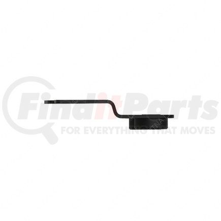 A17-21189-002 by FREIGHTLINER - Hood Bezel - Left Side, Steel, Black, 62.4 mm x 67.2 mm