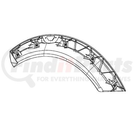 A17-21880-000 by FREIGHTLINER - Fender Extension Panel - Left Side