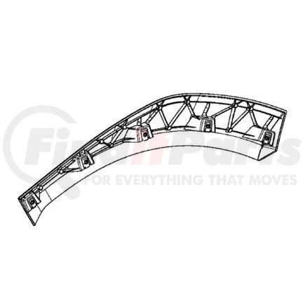 A17-21880-002 by FREIGHTLINER - Fender Extension Panel - Left Side