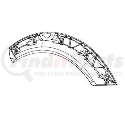 A17-21880-001 by FREIGHTLINER - Fender Extension Panel - Right Side