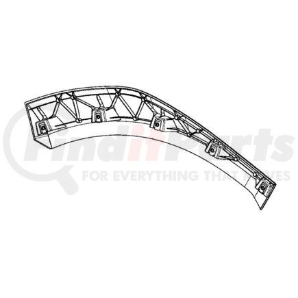 A17-21880-003 by FREIGHTLINER - Fender Extension Panel - Right Side
