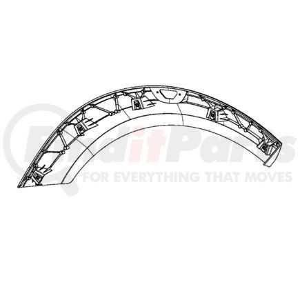 A17-21881-001 by FREIGHTLINER - Fender Extension Panel - Right Side
