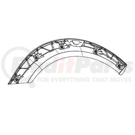 A17-21881-000 by FREIGHTLINER - Fender Extension Panel - Left Side