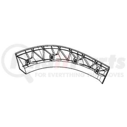 A17-21881-003 by FREIGHTLINER - Fender Extension Panel - Right Side
