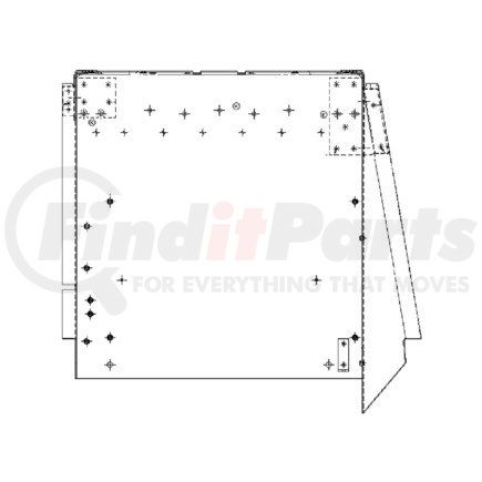 A1826967002 by FREIGHTLINER - Firewall - Steel, 1.89 mm THK