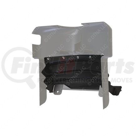 A18-48258-005 by FREIGHTLINER - Steering Column Cover - ABS/PC, Shadow Gray, 282.97 mm x 193.44 mm, 3.5 mm THK