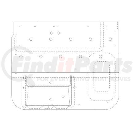 A18-49036-104 by FREIGHTLINER - Door Interior Trim Panel - Fiber, Oasis Tan, 787.4 mm x 644.52 mm