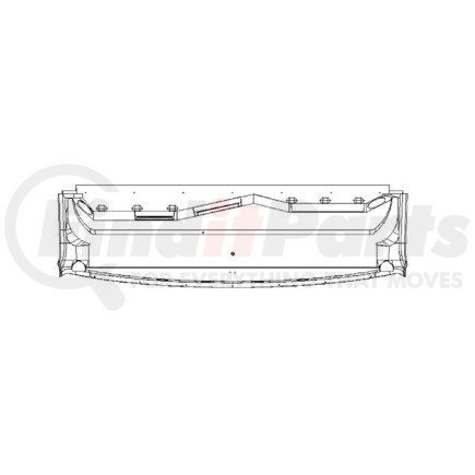 A18-53868-630 by FREIGHTLINER - Overhead Console - Left Side, ABS, Cool Gray, 1774.55 mm x 520.75 mm