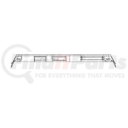 A1853868686 by FREIGHTLINER - Overhead Console - Left Side, ABS, Cool Gray, 1774.55 mm x 520.75 mm