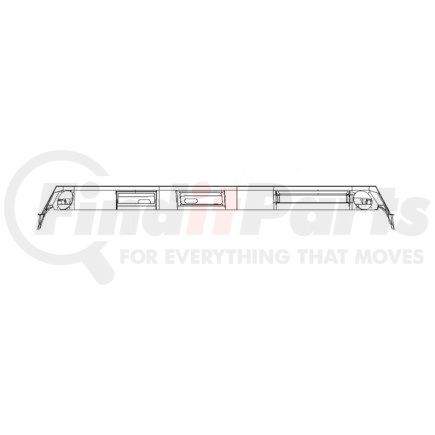 Freightliner A1853868686 Overhead Console Overhead Console - Left Side, ABS, Cool Gray, 1774.55 mm x 520.75 mm