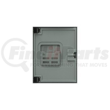 A18-57362-004 by FREIGHTLINER - Sleeper Cabinet Door - Left Side, Thermoplastic Olefin, Slate Gray, 555.75 mm x 437.27 mm