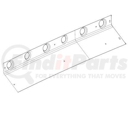 A1857384104 by FREIGHTLINER - Truck Fairing Skirt - Right Side, Stainless Steel, 0.95 mm THK